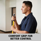 Rubbermaid Commercial Products HYGEN Quick-Connect Adjustable Extension Handle/Pole, Lightweight Cleaning Tool for Floors/Walls/Ceilings/Windows for Janitorial/Residential/Commercial/Business, Yellow