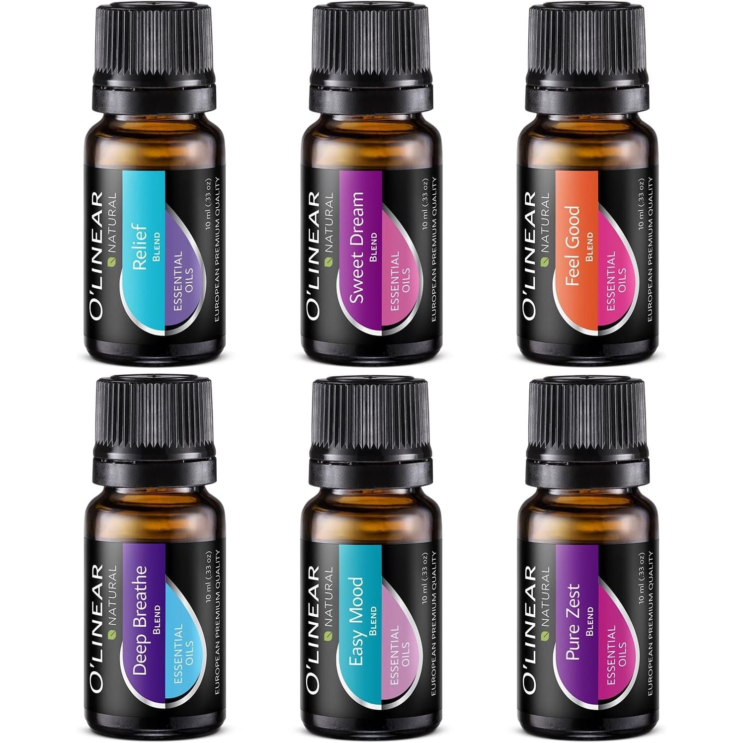 Buy now O'linear Essential Oils 6 Blends Set - Perfect for Humidifiers and Diffusers, Aromatherapy Diffuser Oils Scents, Essential Oil Kit for Home Use, Essential Oil Pack with Various Scents Default at indiglob india