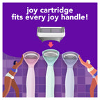joy razor blade cartridge refill for women, 4 blade refills