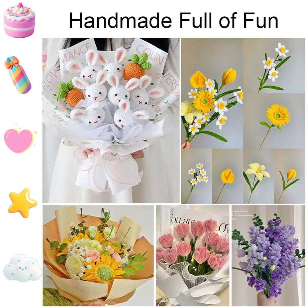 Floral Wire Stems for Bouquet Craft, 2 Gauge Flower Sticks 15.7Inch 100PCS
