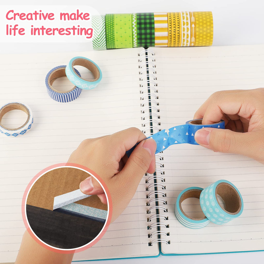 KEVIN&SASA CRAFTS 50 Rolls Washi Tape Set