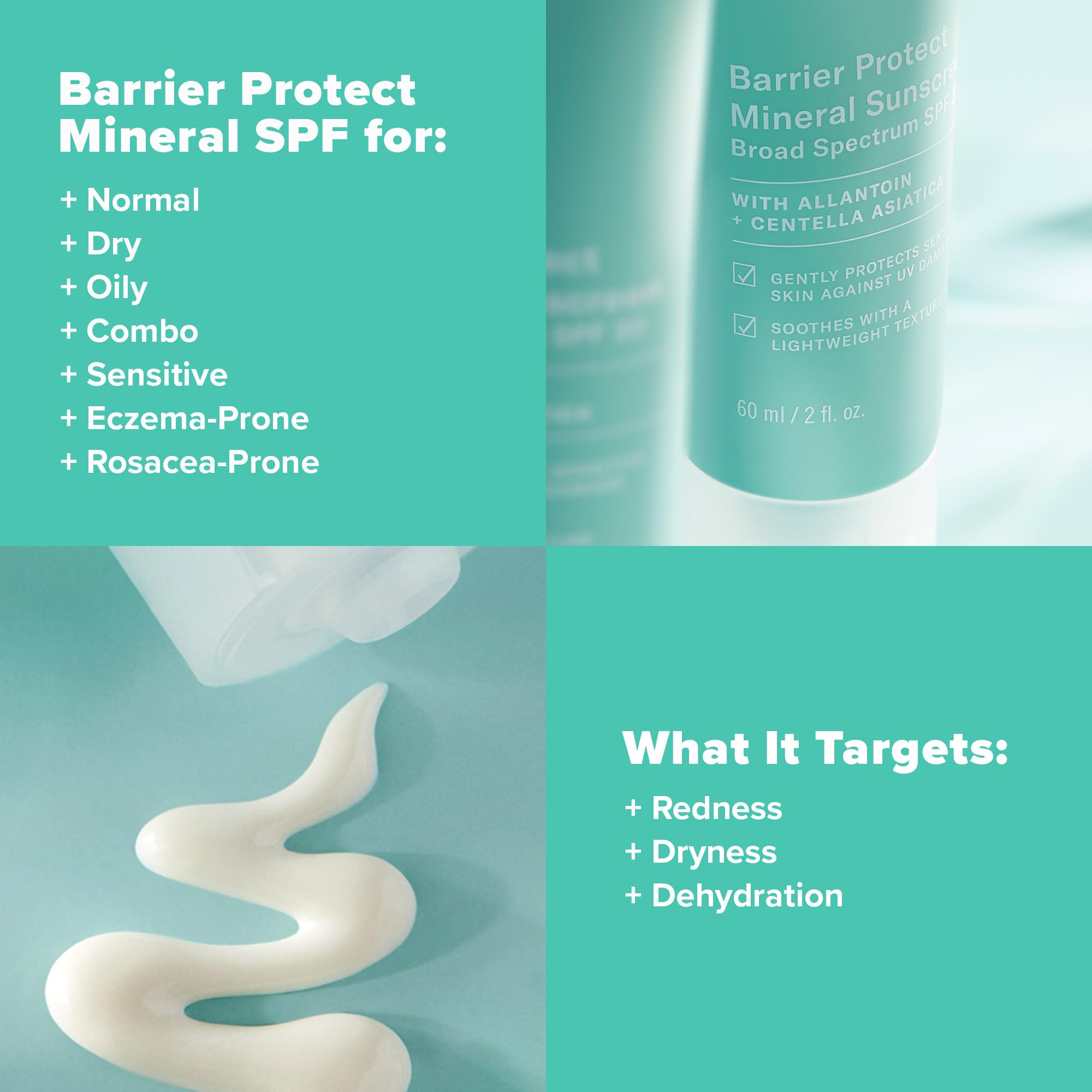 Buy now Paula's Choice CALM Barrier Protect Mineral Sunscreen for Face, SPF 30, Face Sunscreen for Sensitive Skin, Rosacea-Prone, Eczema- Prone Skin, UVA/UVB Protection, Fragrance Free, 2oz at indiglob india