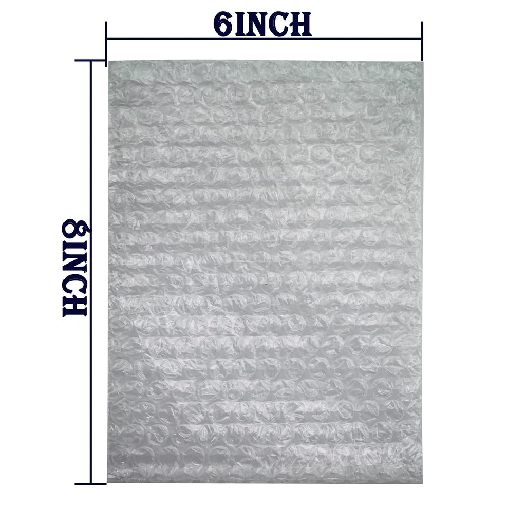200Pcs Bubble Out Bags&Pouches, 6"x8" Clear Bubble Pouches Wrap Bag