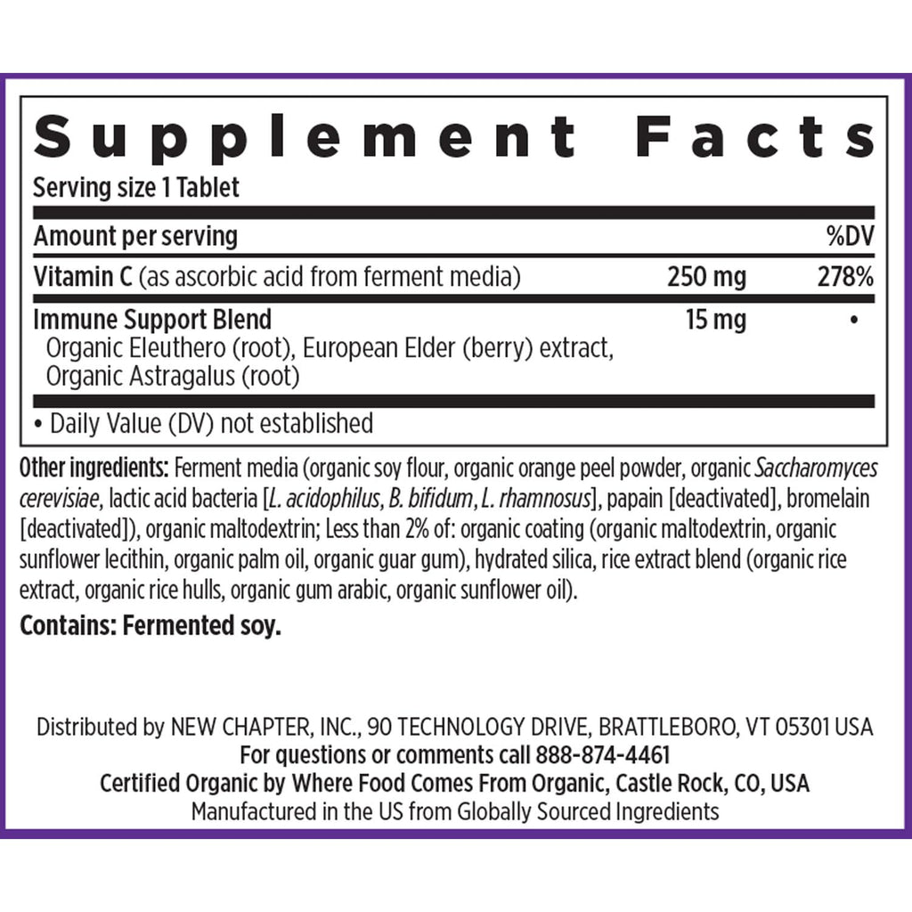 New Chapter Fermented Vitamin C and Elderberry, 60 Count