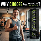 Rage Fitness Abdominal Mat, Ab Core Trainer, Crossfit Sit-Ups, Crunches