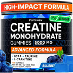 Creatine Monohydrate Gummies Complex 8500MG - Energy Chews, Men & Women