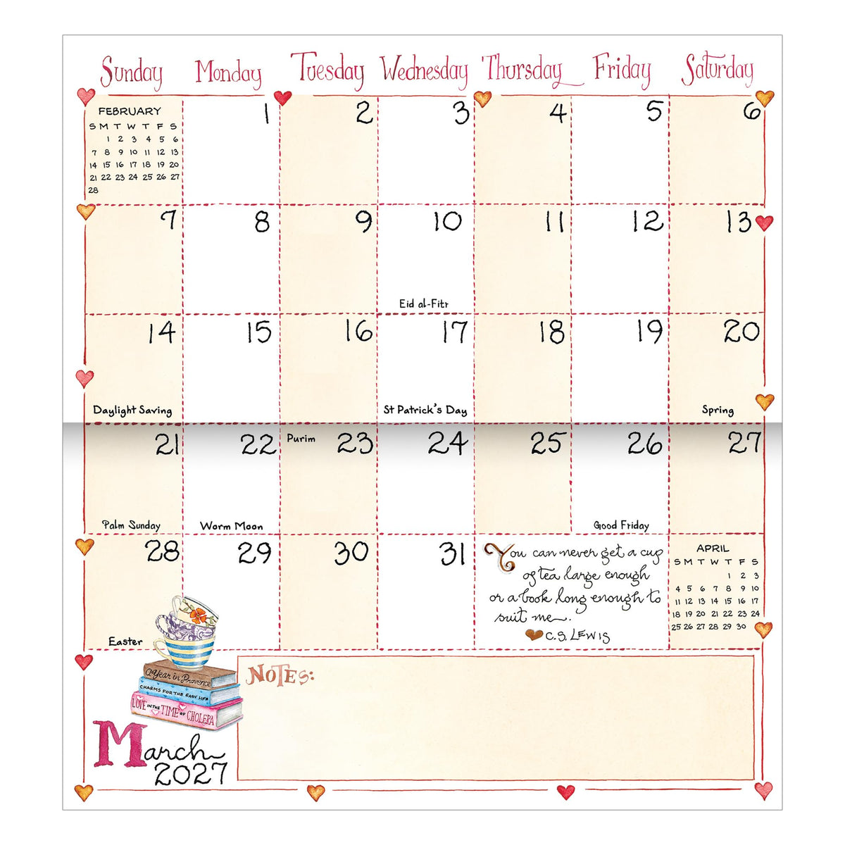 TF Publishing 2027-2028 Susan Branch Small Monthly Pocket Planner