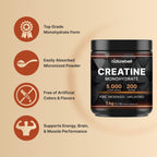 NatureBell Micronized Creatine Monohydrate Powder, 200 Servings | 5g Per Serving. Creatine Bulk Supply (1 kg / 2.2 lb). Unflavored & Easy-to-Mix. Keto, Vegan, Filler Free.