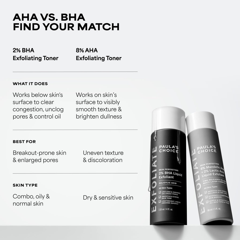 Paula's Choice SKIN PERFECTING 2% BHA Liquid Exfoliant | Gentle Salicylic Acid Facial Exfoliator for Blackheads, Enlarged Pores, Wrinkles & Fine Lines