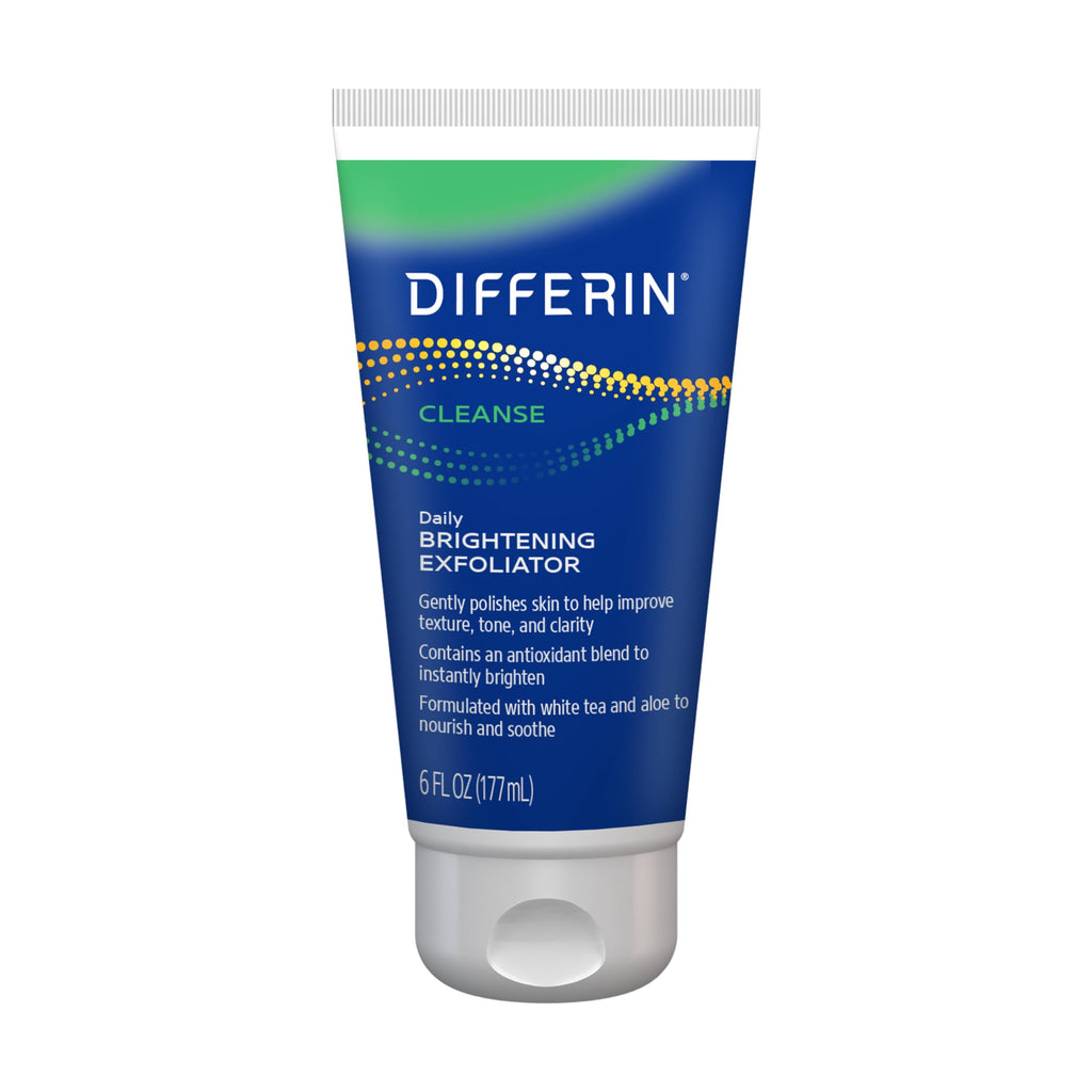 Buy now Differin Face Scrub Daily Brightening Exfoliator, Improves Tone and Texture for Acne Prone Skin, Green, 6 Fl Oz (Packaging May Vary) at indiglob india