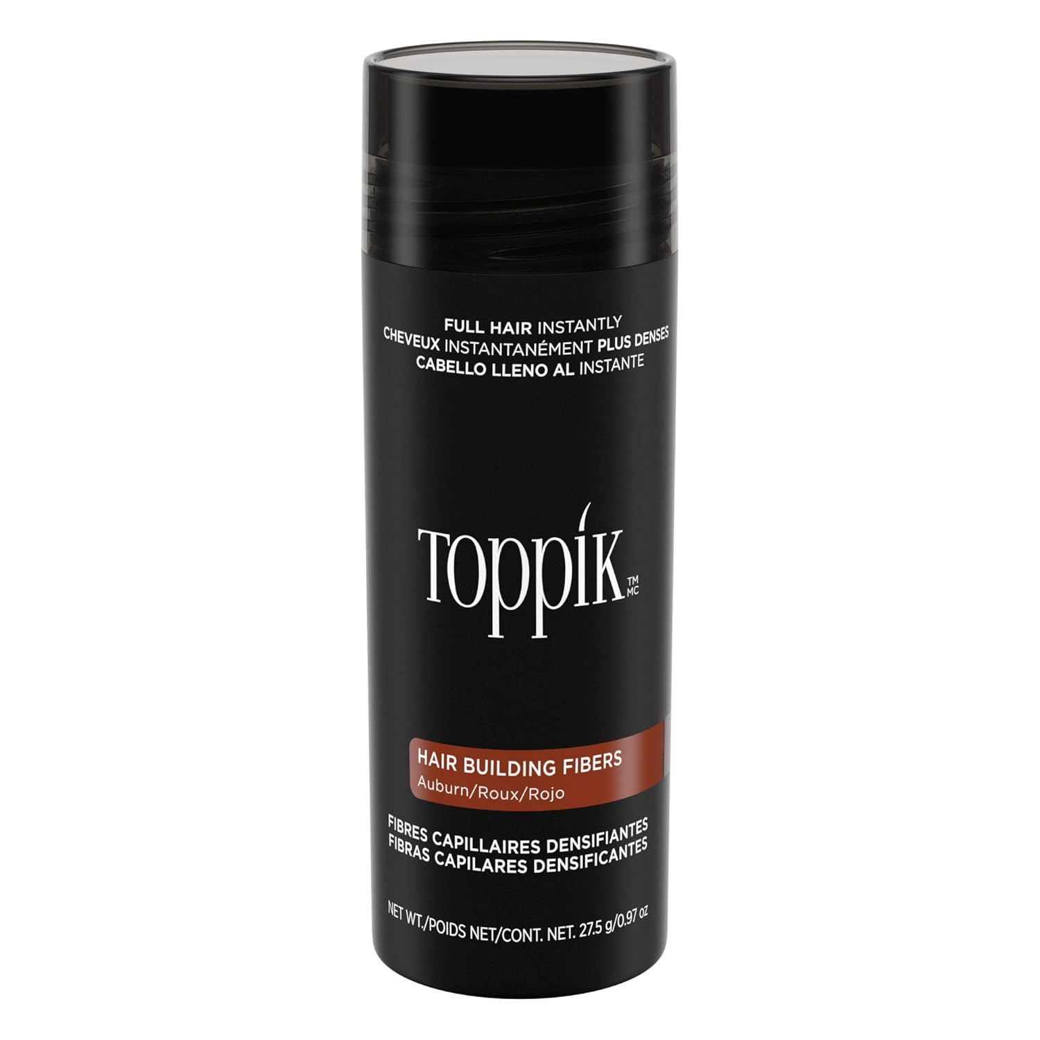 Buy now Toppik Hair Building Fibers, Fill In Fine or Thinning Hair Instantly Thicker, Fuller Looking Hair 9 Shades,4 size options Auburn Large 27.5g at indiglob india