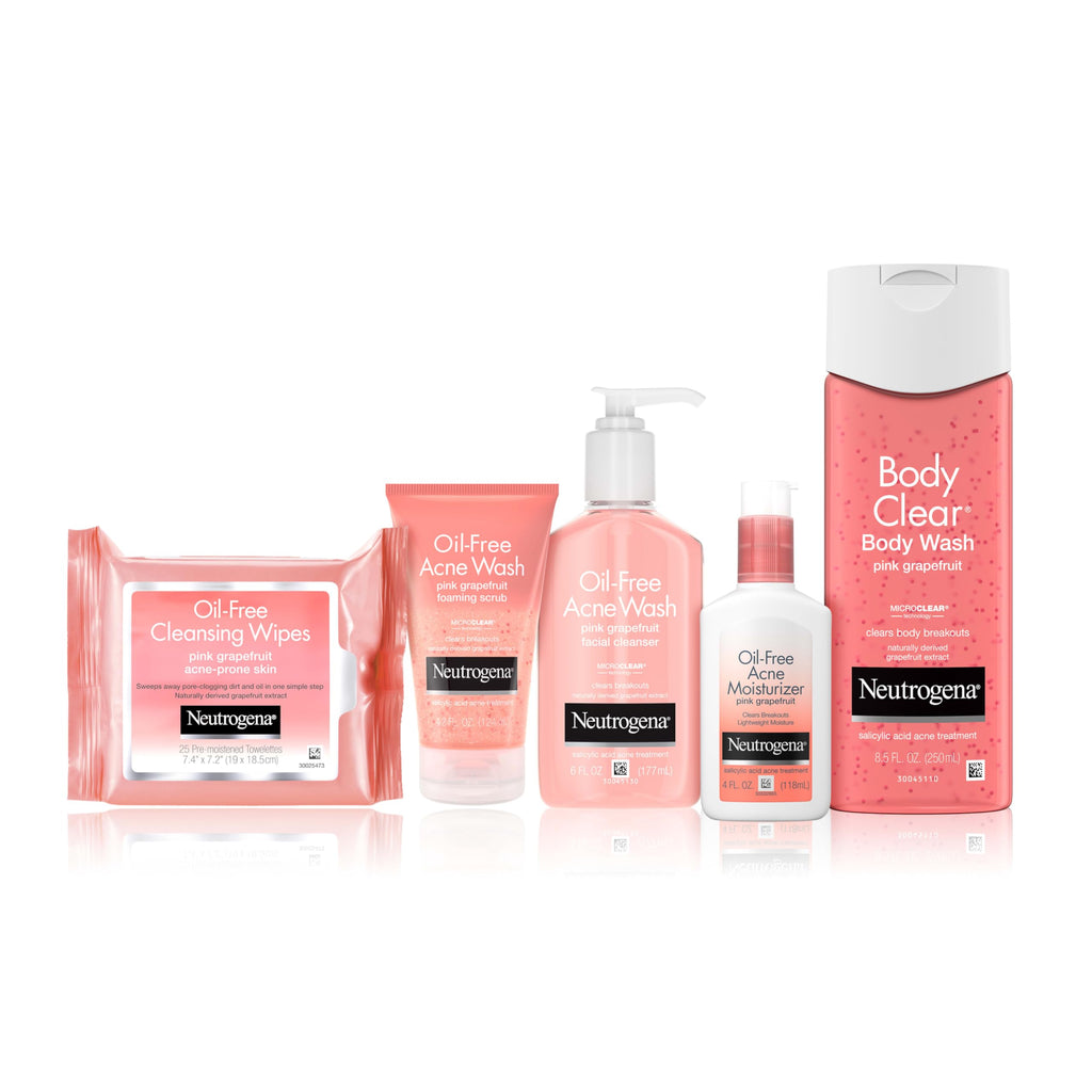 Buy now Neutrogena Oil Free Acne Moisturizer, .5% Salicylic Acid Acne Treatment, Pink Grapefruit Face Lotion for Breakouts, Non-Greasy & Non-Comedogenic, 4 fl. oz at indiglob india