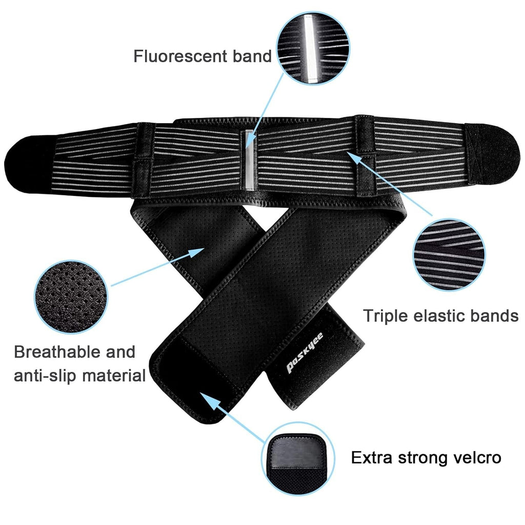 Buy now Paskyee Sacroiliac Joint Belt for Women and Men That Alleviates Sciatic, Pelvic, Lower Back, Hip and Sacral Nerve Pain, Breathable Si Belt, Trochanter Brace at indiglob india
