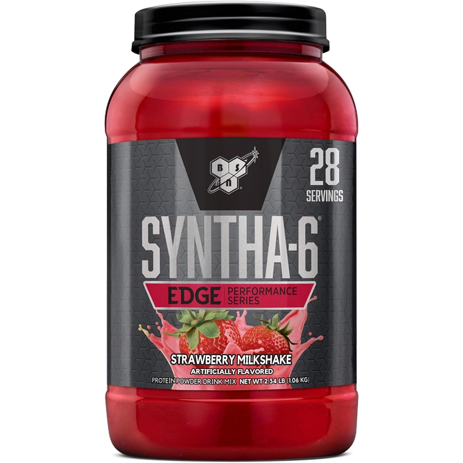 Buy now BSN SYNTHA-6 EDGE Protein Powder, with Hydrolyzed Whey, Micellar Casein, Milk Protein Isolate, Low Sugar, 24g Protein, Chocolate Milkshake, 48 Servings 2.34 Pound (Pack of 1) Strawberry Milkshake at indiglob india