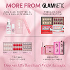 Glamnetic Press On Nail Remover Serum - Odorless | 30ml | Gentle remover serum for fake nails. No acetone, odorless formula. Safe, gentle removal for press-on nails