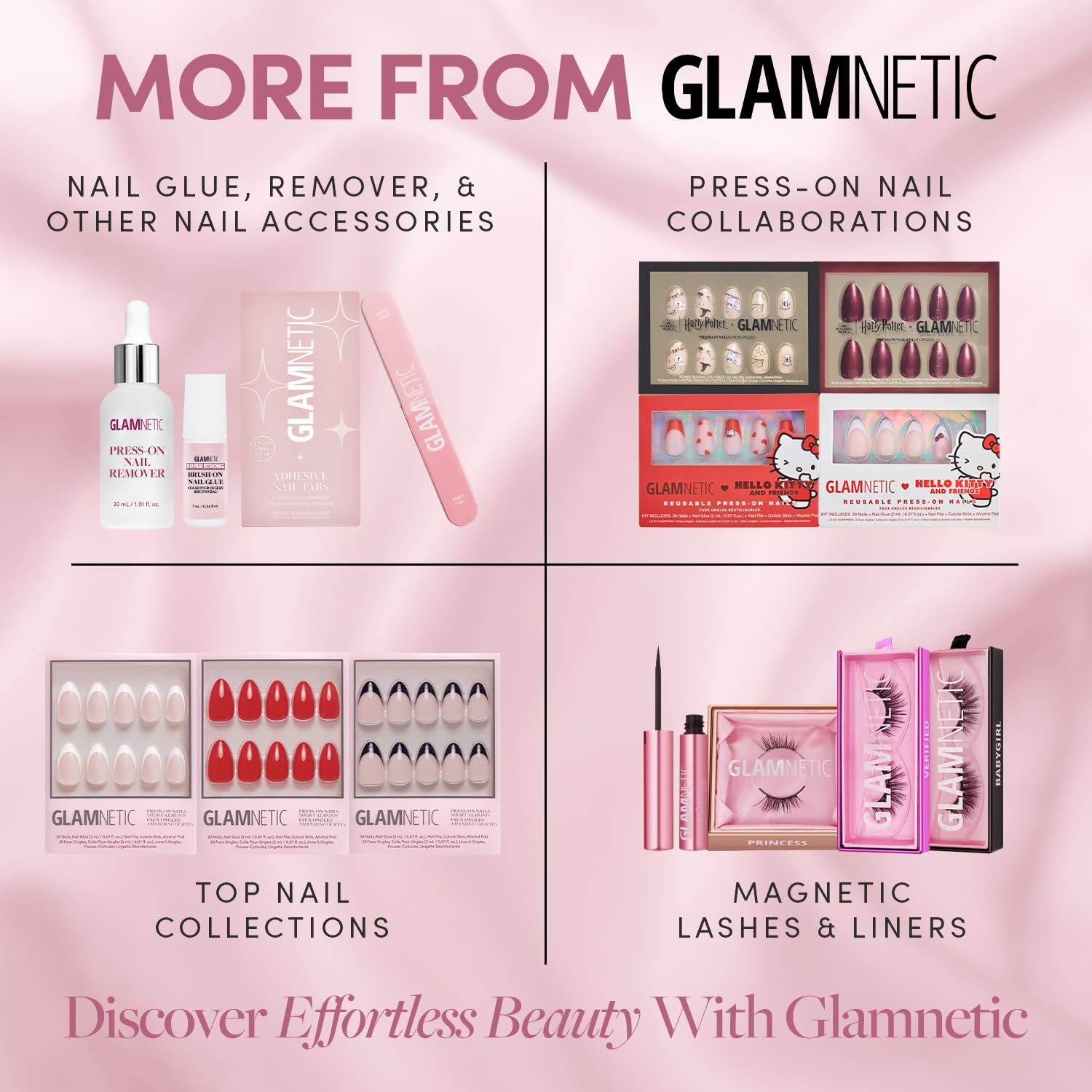 Glamnetic Press On Nail Remover Serum - Odorless | 30ml | Gentle remover serum for fake nails. No acetone, odorless formula. Safe, gentle removal for press-on nails