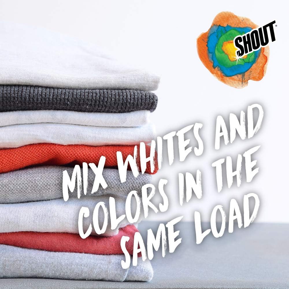 Buy now Shout Color Catchers for Laundry, Allow Mixed Washes, Prevents Color Runs and Maintains Original Clothing, 72 Count at indiglob india