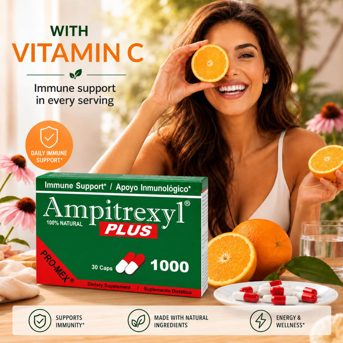 Ampitrexyl Plus Antioxidant Capsules, 1000 mg, 30 Count