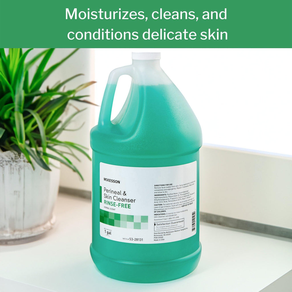 McKesson Perineal Skin Cleanser, Herbal Scent, 1 gal, 1 ct