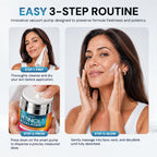 Retinol Cream for Face with Hyaluronic Acid, Day-Night Anti-Aging Moisturizer for Women, Men, Collagen Cream for Face Reduces Wrinkles, Dryness, 1.85 Oz