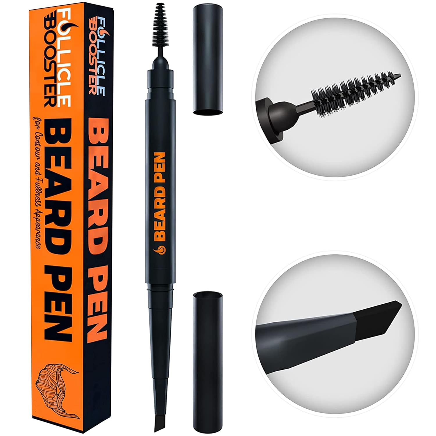 Buy now Beard Pen Filler for Men - Barber Styling Grooming Pencil - Waterproof Proof, Sweat Proof, Long Lasting Solution with Natural Finish - Cover Beard and Scalp Patches in Seconds - Dark Brown 1 Pack 1 Count (Pack of 1) Deep Dark Brown at indiglob india
