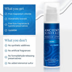 Buy now Ancient Minerals Magnesium Lotion Ultra with MSM Pure Genuine Zechstein Magnesium Lotion for Topical Application (5oz) at indiglob india