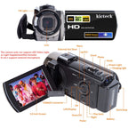 Buy now Video Camera Camcorder Digital Camera Recorder Full HD 1080P 15FPS 24MP 3.0 Inch 270 Degree Rotation LCD 16X Zoom Camcorder with 2 Batteries(604s) at indiglob india