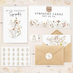 24 Pcs Bulk Sympathy Cards with Envelopes, Condolence Cards with 6 Designs