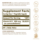 Vitamin B-12 500mcg Solgar 100 Caps