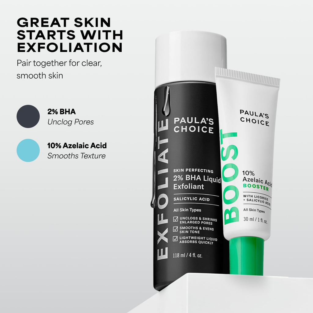 Paula's Choice BOOST 10% Azelaic Acid Booster Cream Gel Serum | Oil-Free Serum Fades Discoloration & Post-Blemish Marks with Licorice Extract & Salicylic Acid, Fragrance-Free