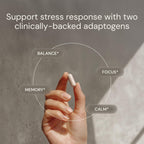 Blueprint Bryan Johnson Ashwagandha & Rhodiola Supplement – 120mg Ashwagandha + Rhodiola Root – Daily Adaptogen Capsules for Stress Support, Mood Balance, Energy & Focus – 30 Vegan Capsules