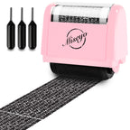 Buy now Miseyo Wide Identity Theft Protection Roller Stamp Set - Yellow (3 Refill Ink Included) at indiglob india
