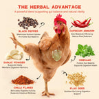 Naturals Armor Chicken Dewormer Powder, Chili Mix Wormer for Laying Hens