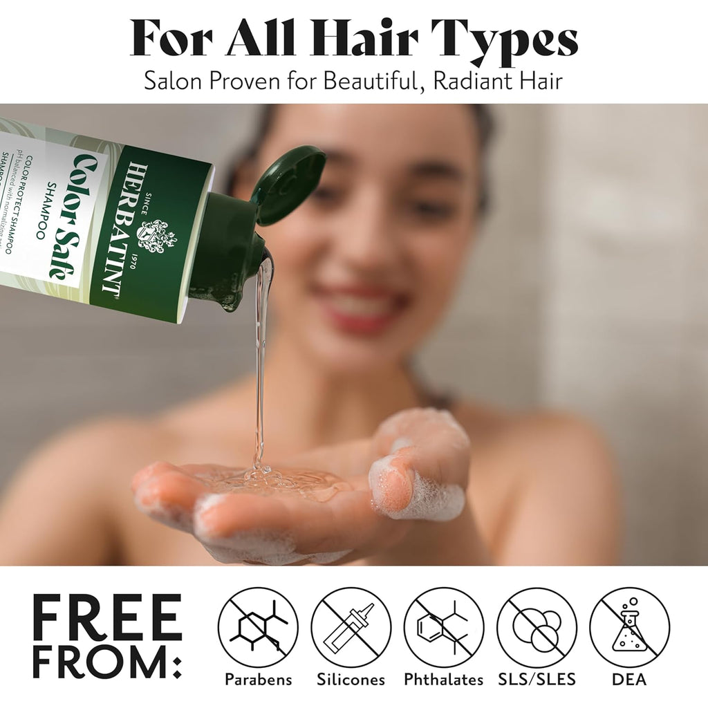 Buy now Herbatint Color Safe Shampoo for Color-Treated, Normal Hair - Aloe Vera to Rebalance, Strengthen, & Add Shine - No Parabens, Silicones & Gluten - 8.8 Fl Oz at indiglob india