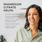 Solgar Magnesium Citrate, 120 Tablets - Promotes Calm, Non-GMO, Gluten Free | Supports Muscle Function and Relaxation, Gluten Free - 120 Tablet Serving
