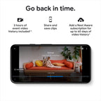 Buy now Google indoor Nest Security Cam 1080p (Wired) - 2nd Generation - Snow at indiglob india