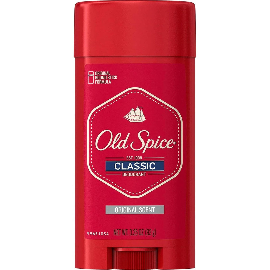 Old Spice Classic Deodorant for Men, 24hr Sweat & Odor Protection, Long Lasting Freshness, Clean & Masculine Fragrance, Original Scent, 3.25 oz (Pack of 2)