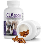 Bronson CLA 3000 Extra High Potency Weight Management Support, 120 Softgels | 2250 mg Active CLA per Serving, Non-Stimulating, 100% Safflower Oil, Lean Body Mass Support, Non-GMO