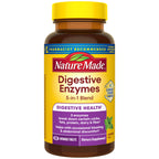 Nature Made Digestive Enzymes 5-in-1 Blend, 90 Chewable Tablets | Digestive Health Support, Helps with Occasional Bloating and Abdominal Discomfort, Peppermint Flavor, 30 Day Supply