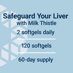 Life Extension Advanced Milk Thistle, Silymarin, 120 Softgels | Liver Health Supplement for Liver Health & Detox Support with Silymarin & Silybin, Bioavailable, Gluten Free & Non-GMO