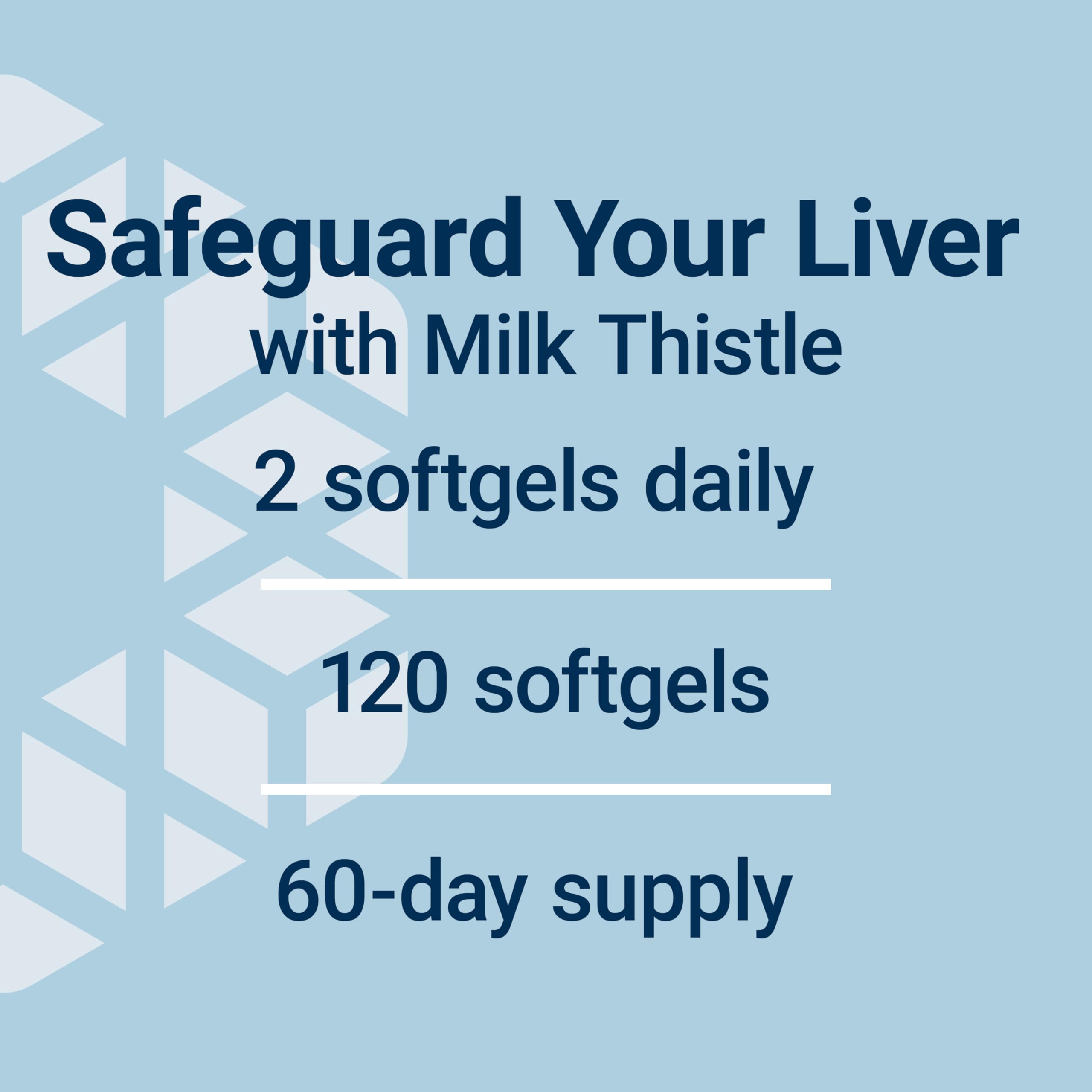 Life Extension Advanced Milk Thistle, Silymarin, 120 Softgels | Liver Health Supplement for Liver Health & Detox Support with Silymarin & Silybin, Bioavailable, Gluten Free & Non-GMO