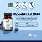 MARYRUTH'S Activated Charcoal Capsules, 950 mg, Non-GMO, Vegan, 40 Count | Substance Adsorption, Derived from Coconut Shells, Vegan Capsules from Pine Trees, Gluten Free