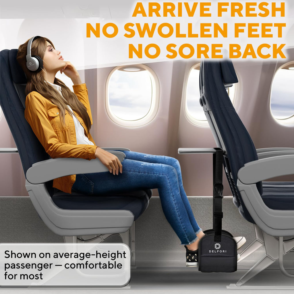 Foot Hammock for Plane Travel, Foot Sling Eases Swelling on Long Flights