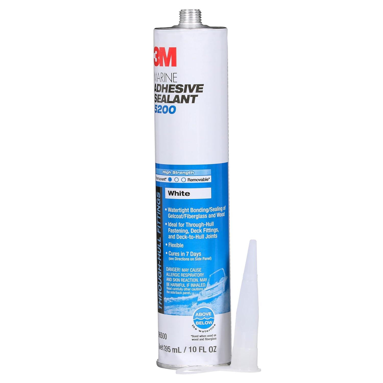 Buy now 3M Marine Adhesive Sealant 5200 (06500) Permanent Bonding and Sealing for Boats and RVs Above and Below the Waterline Waterproof Repair, White, 10 fl oz Cartridge at indiglob india