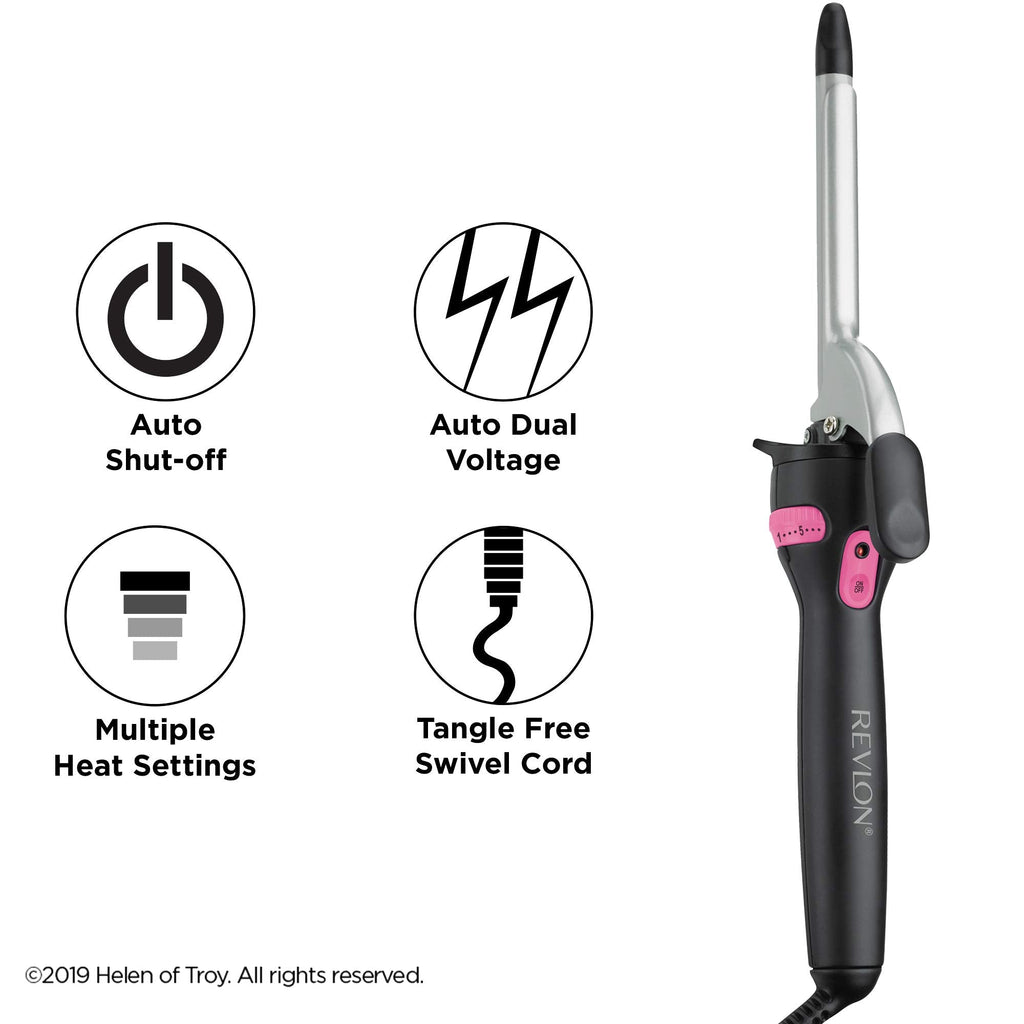 Buy now Revlon Perfect Heat Triple Ceramic Curling Iron | For Silky Smooth Spiral Curls (1/2 in) at indiglob india
