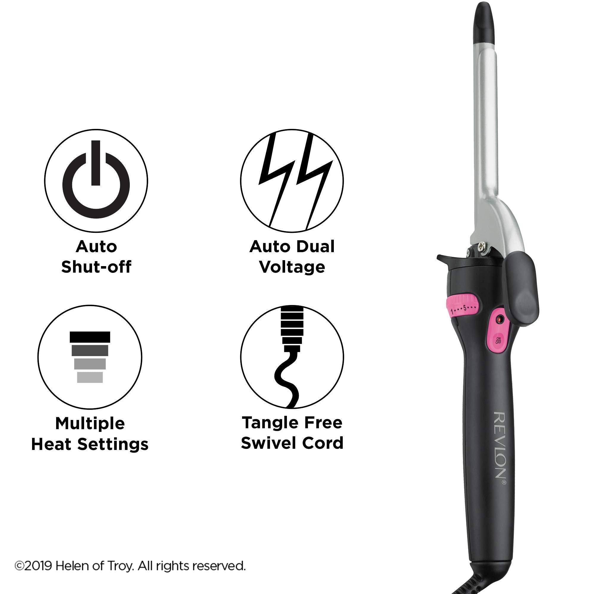 Buy now Revlon Perfect Heat Triple Ceramic Curling Iron | For Silky Smooth Spiral Curls (1/2 in) at indiglob india