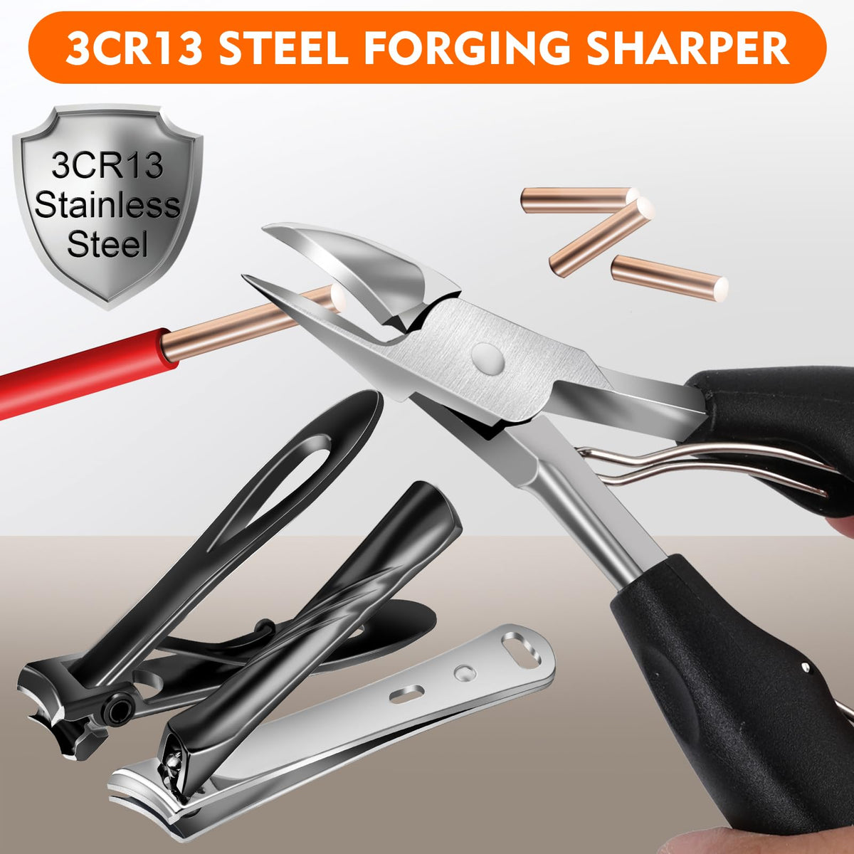 Toe Nail Clippers for Men, Toenail Clippers for Thick Nails for Seniors