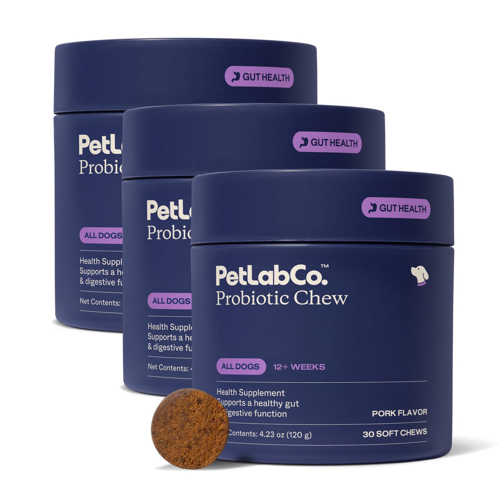 PetLab Co. Probiotic Chews for Dogs, 30 Soft Chews, 3-Pack