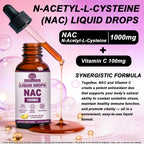 NAC Supplement N-Acetyl Cysteine 1000mg, Fast Absorb Liposomal Nac Drops