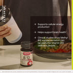 Jarrow Methyl Vitamin B-12 5000 mcg, Cellular Energy, 60 Chewable Tablets | Fruit Flavored, Bioactive B12 Vitamin, Supports Cellular Energy Production, Brain Health & Metabolism, 60 Servings